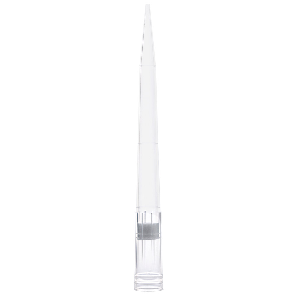 Globe Scientific Filter Pipette Tip, 1 - 1000uL, Certified, Universal, Low Retention, Graduated, 86mm, Natural, STERILE, 96/Rack, 10 Racks/Box, 2 Boxes/Carton Image